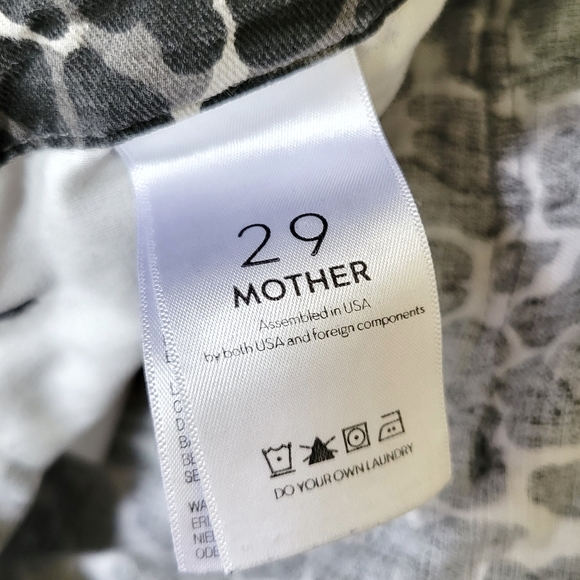 Mother No Zip Misfit Pant "Jungle Eyes" Size 29 - Picture 11 of 14